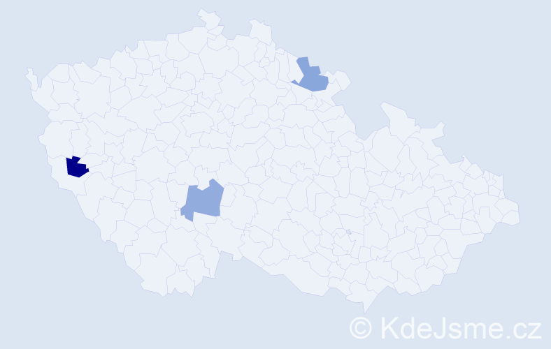 Jméno: 'Helena Barbara', počet výskytů 3 v celé ČR
