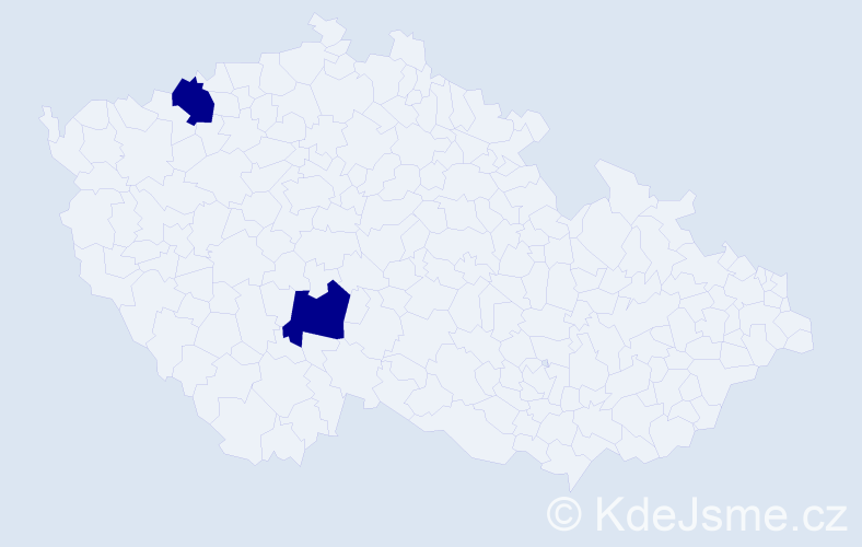 Jméno: 'Ladislaus', počet výskytů 2 v celé ČR