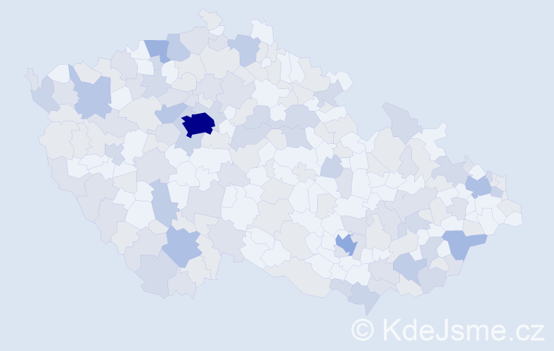 Jméno: 'Rosalie', počet výskytů 318 v celé ČR