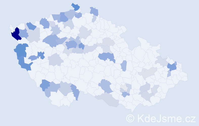 Jméno: 'Thi Thu', počet výskytů 128 v celé ČR