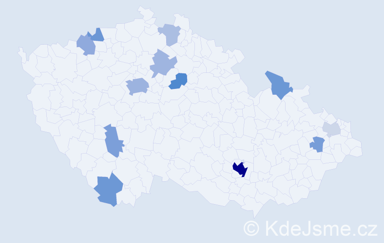 Jméno: 'Roy', počet výskytů 34 v celé ČR