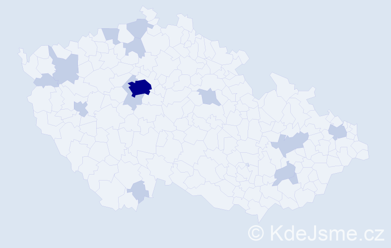 Jméno: 'Vasilisa', počet výskytů 24 v celé ČR