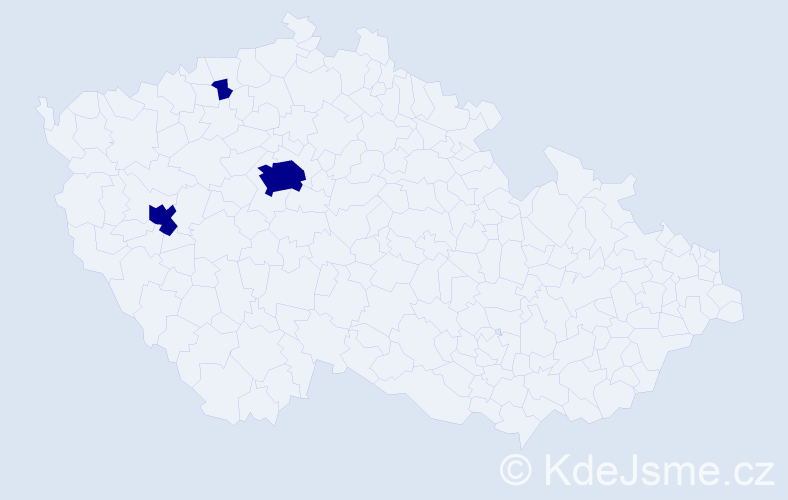 Jméno: 'Laura Irena', počet výskytů 3 v celé ČR