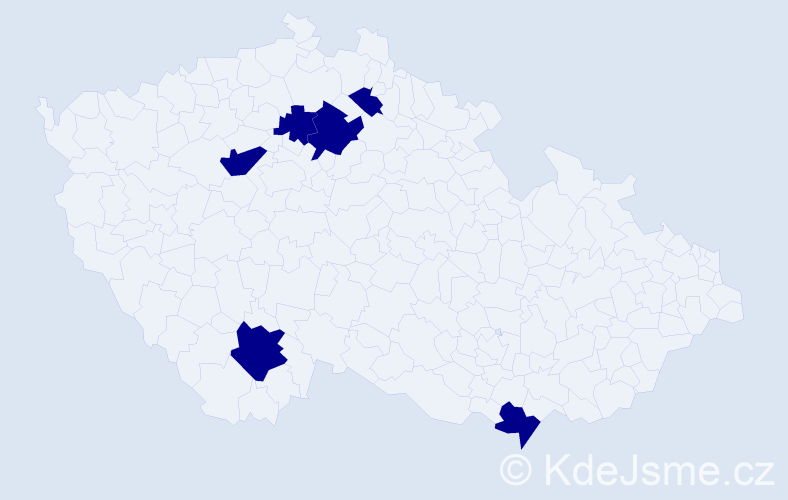 Jméno: 'Filip Sebastian', počet výskytů 6 v celé ČR