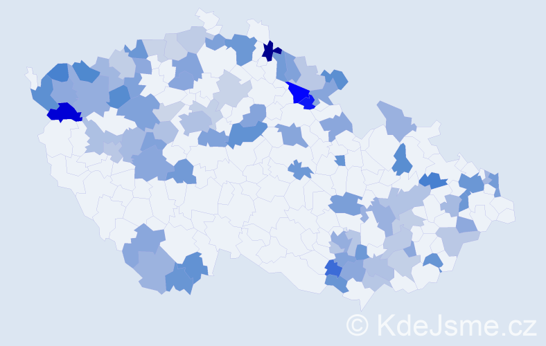 Jméno: 'Hedviga', počet výskytů 138 v celé ČR