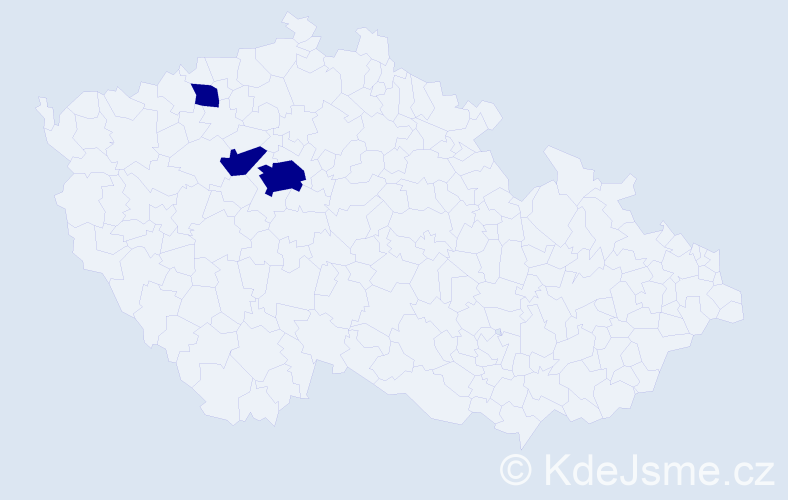 Jméno: 'Yicheng', počet výskytů 3 v celé ČR
