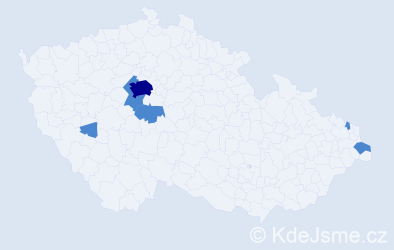 Jméno: 'Nikola Anna', počet výskytů 8 v celé ČR