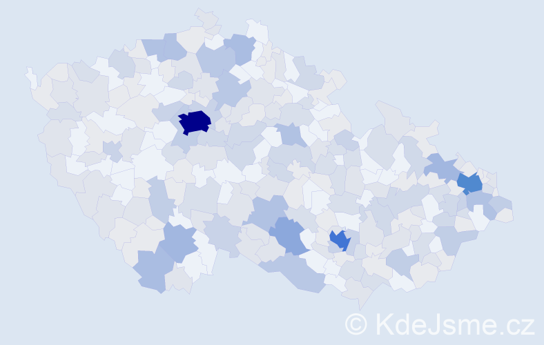 Jméno: 'Tina', počet výskytů 548 v celé ČR
