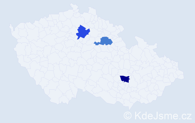 Jméno: 'Saranzaya', počet výskytů 3 v celé ČR