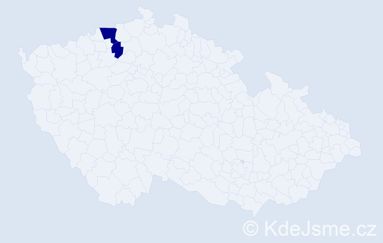 Jméno: 'Thi Tra My', počet výskytů 2 v celé ČR