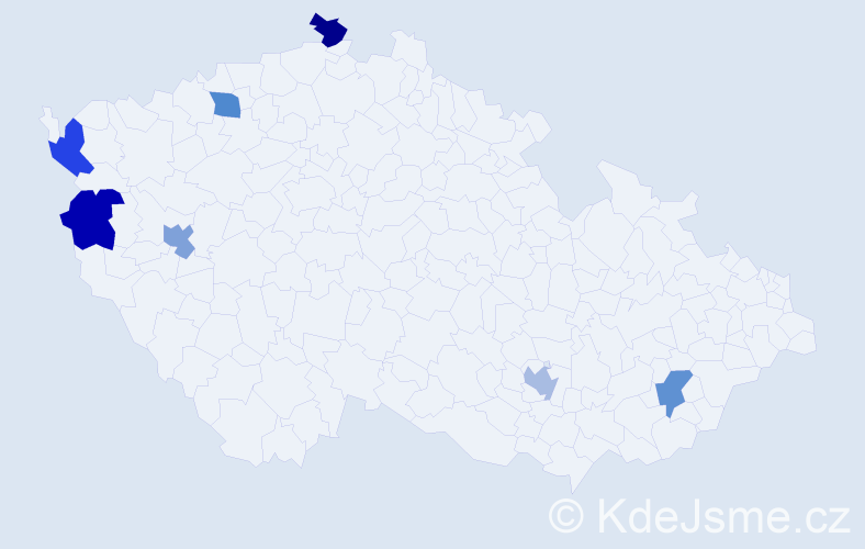 Jméno: 'Xuan Bac', počet výskytů 7 v celé ČR
