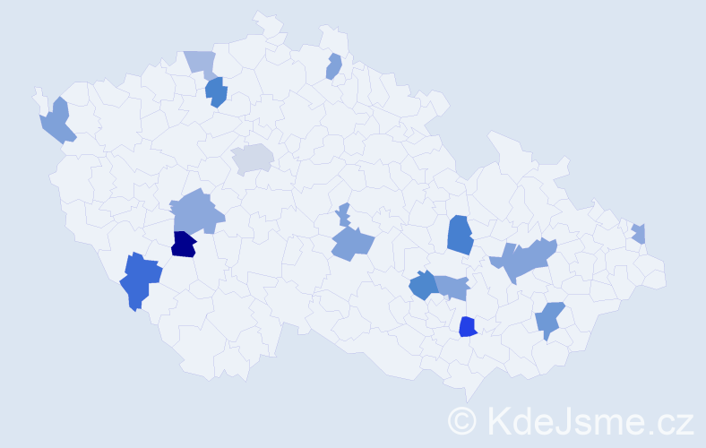 Jméno: 'Alexia', počet výskytů 20 v celé ČR
