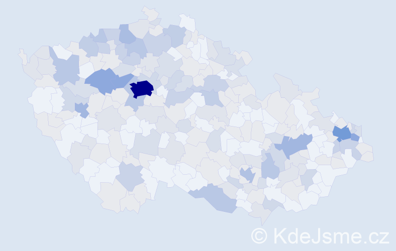 Jméno: 'Světluše', počet výskytů 461 v celé ČR