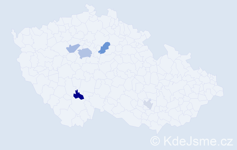 Jméno: 'Haiyan', počet výskytů 10 v celé ČR