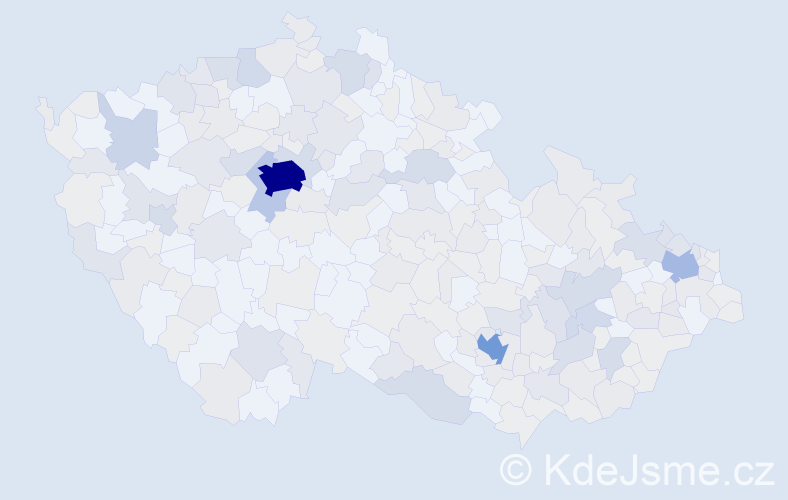 Jméno: 'Sophie', počet výskytů 543 v celé ČR