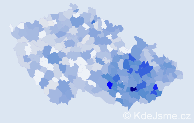 Jméno: 'Radomil', počet výskytů 1387 v celé ČR