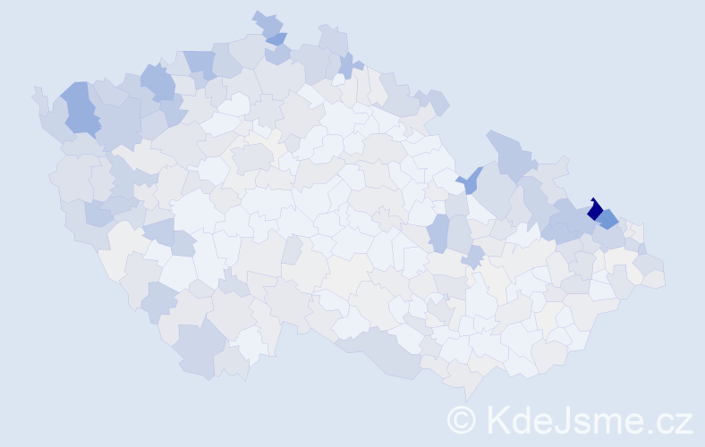 Jméno: 'Herbert', počet výskytů 852 v celé ČR