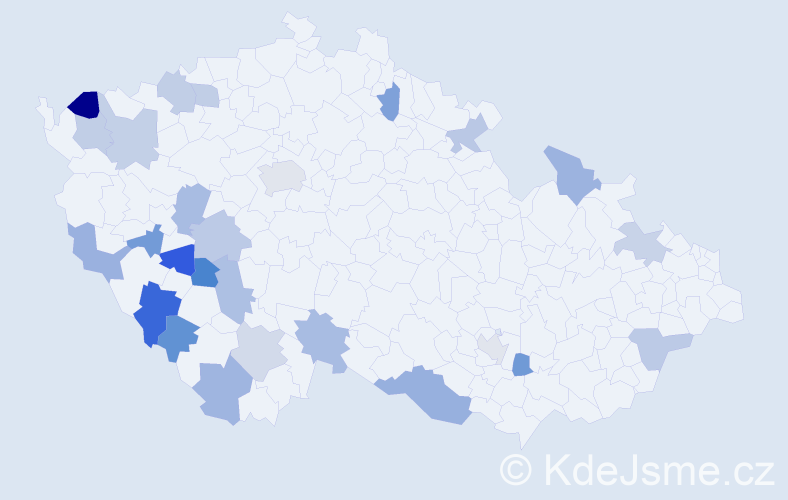 Jméno: 'Rupert', počet výskytů 31 v celé ČR