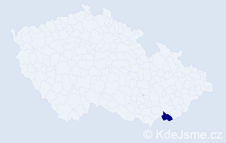 Jméno: 'Aleck', počet výskytů 1 v celé ČR