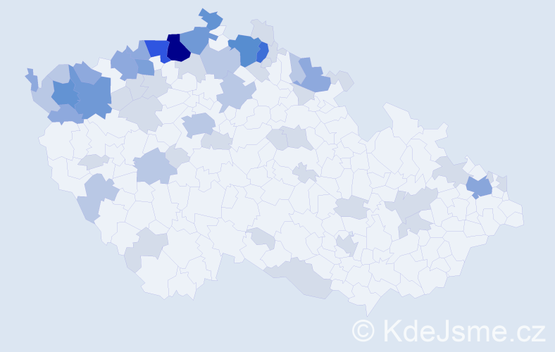 Jméno: 'Christa', počet výskytů 143 v celé ČR