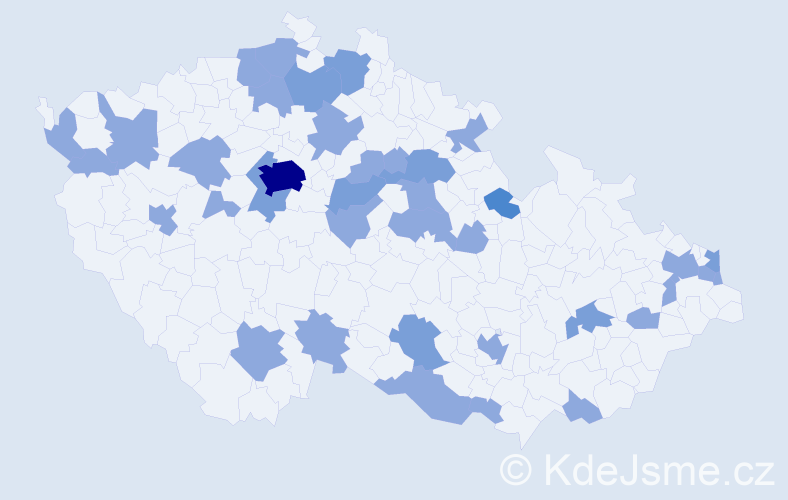 Jméno: 'Annabel', počet výskytů 54 v celé ČR