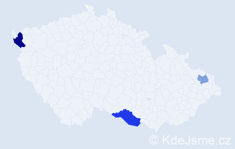 Jméno: 'Van Tham', počet výskytů 3 v celé ČR