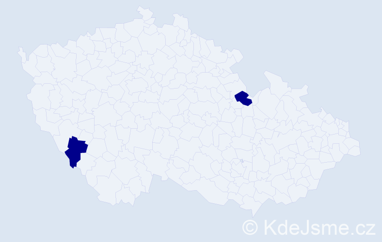 Jméno: 'Natálie Elizabeth', počet výskytů 2 v celé ČR