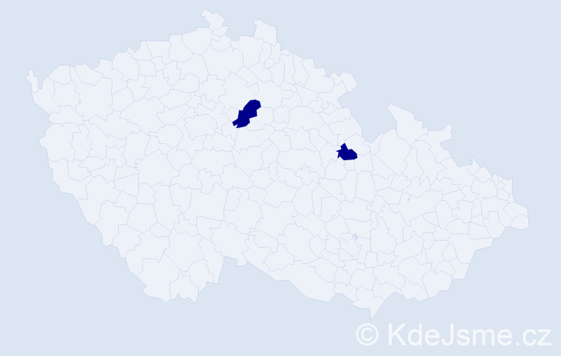 Jméno: 'Šárka Magdalena', počet výskytů 2 v celé ČR