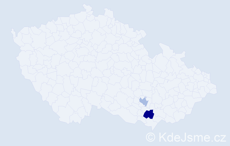 Jméno: 'Stašek', počet výskytů 4 v celé ČR