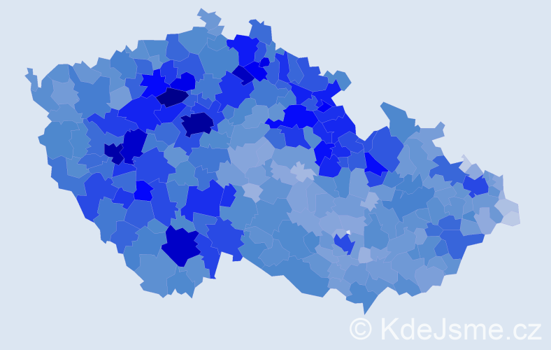Jméno: 'Milena', počet výskytů 24661 v celé ČR