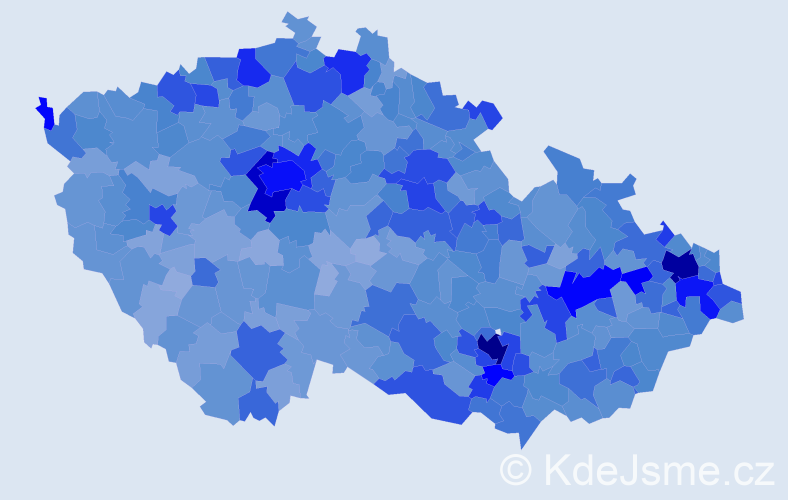 Jméno: 'Sára', počet výskytů 12621 v celé ČR