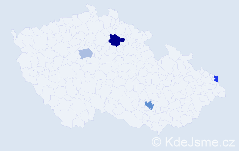 Jméno: 'Refik', počet výskytů 6 v celé ČR