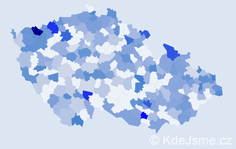 Jméno: 'Katarina', počet výskytů 393 v celé ČR