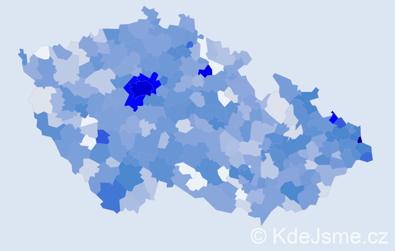 Jméno: 'Agáta', počet výskytů 2281 v celé ČR