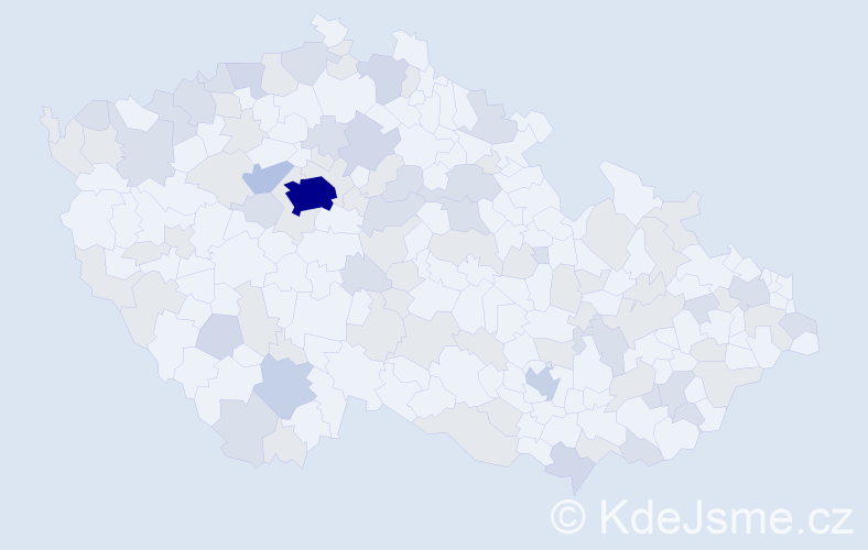 Jméno: 'Petronila', počet výskytů 171 v celé ČR