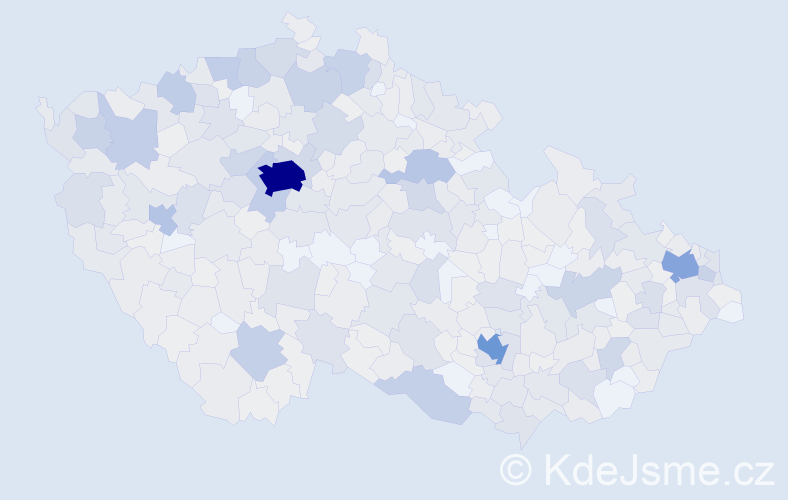 Jméno: 'Valentina', počet výskytů 1275 v celé ČR