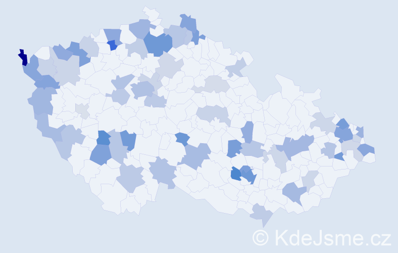 Jméno: 'Nancy', počet výskytů 114 v celé ČR