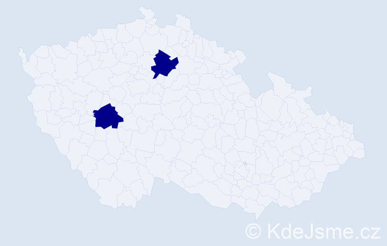 Jméno: 'Jacek Mariusz', počet výskytů 2 v celé ČR