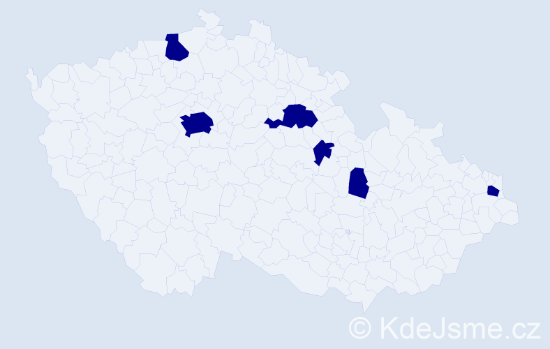 Jméno: 'Pankrác', počet výskytů 6 v celé ČR