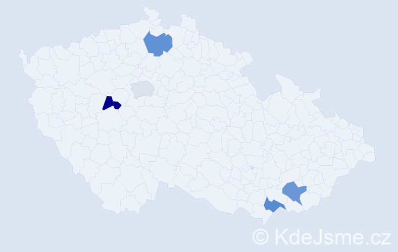 Jméno: 'Sofiane', počet výskytů 5 v celé ČR