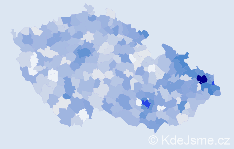 Jméno: 'Sylvie', počet výskytů 2249 v celé ČR