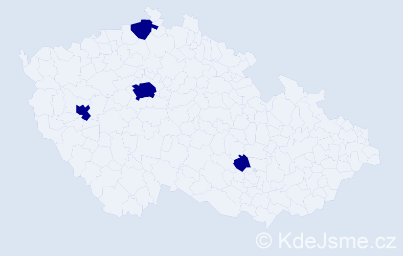 Jméno: 'Quang Nhat', počet výskytů 4 v celé ČR
