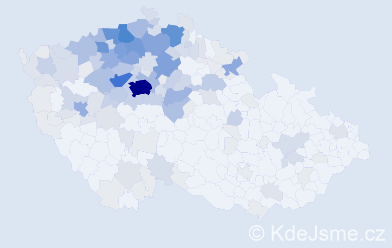 Jméno: 'Zděnek', počet výskytů 550 v celé ČR