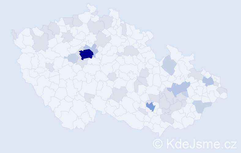 Jméno: 'Kira', počet výskytů 83 v celé ČR
