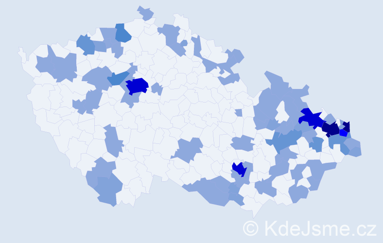 Jméno: 'Hermina', počet výskytů 129 v celé ČR