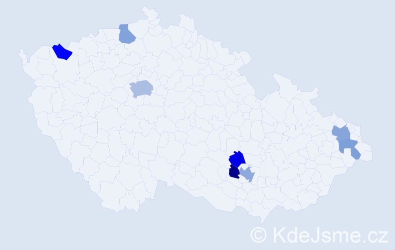 Jméno: 'Fadi', počet výskytů 13 v celé ČR