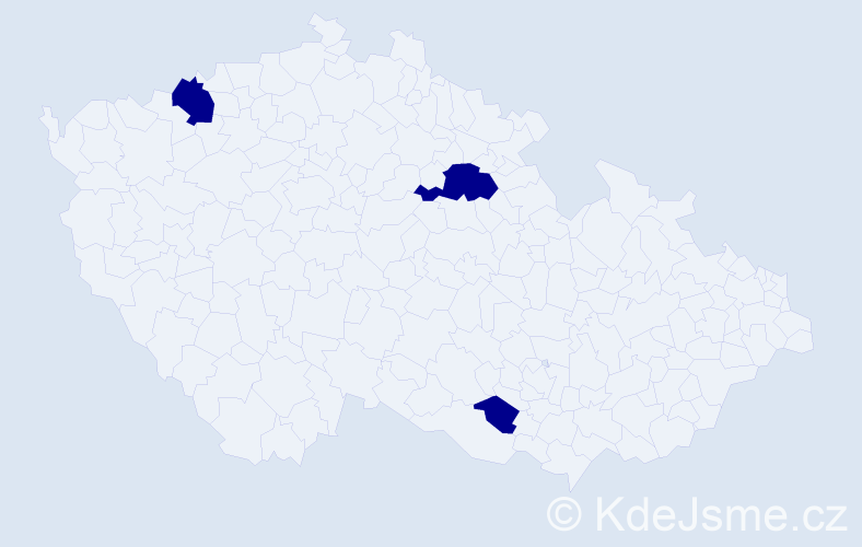 Jméno: 'Laco', počet výskytů 3 v celé ČR