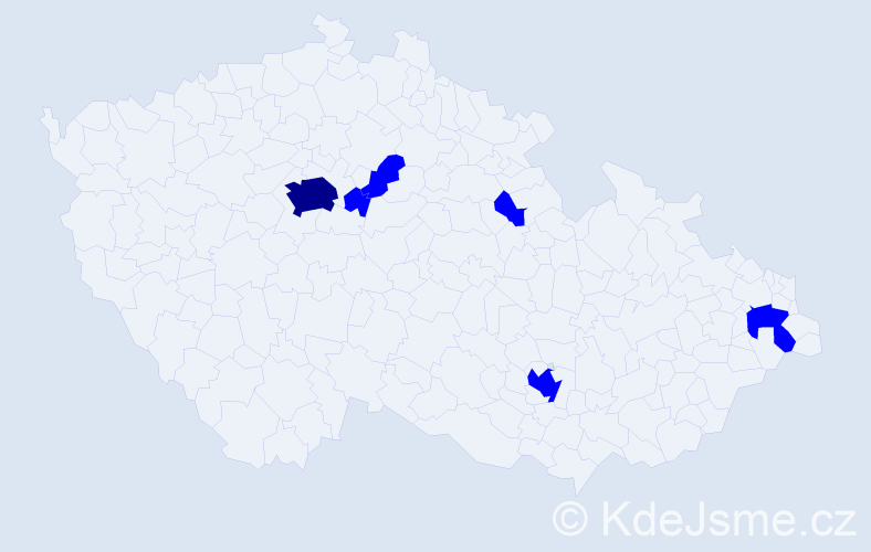 Jméno: 'Duc Minh', počet výskytů 7 v celé ČR