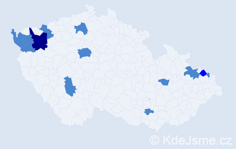 Jméno: 'Wilibald', počet výskytů 17 v celé ČR