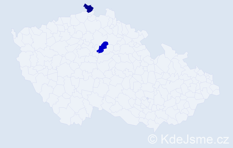 Jméno: 'Kathi', počet výskytů 2 v celé ČR